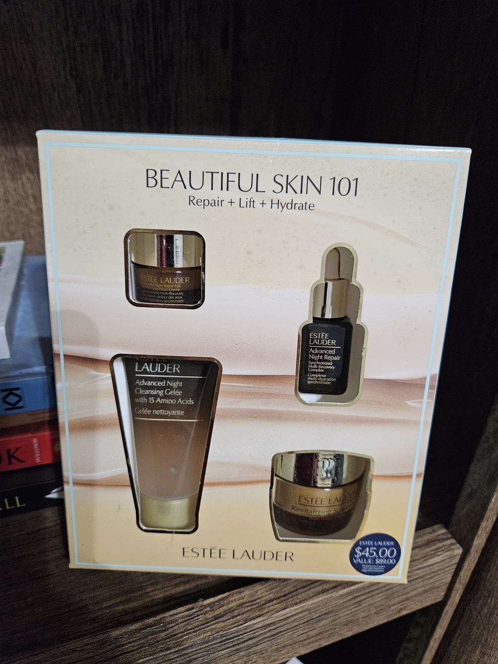 Estee Lauder Beautiful Skin 101 Skincare Set - Gold and Cream